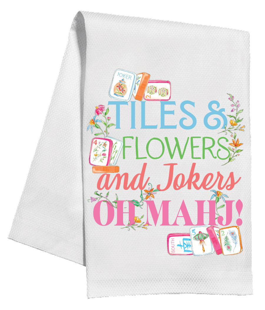 Kitchen Towel - Tiles & Flowers and Jokers