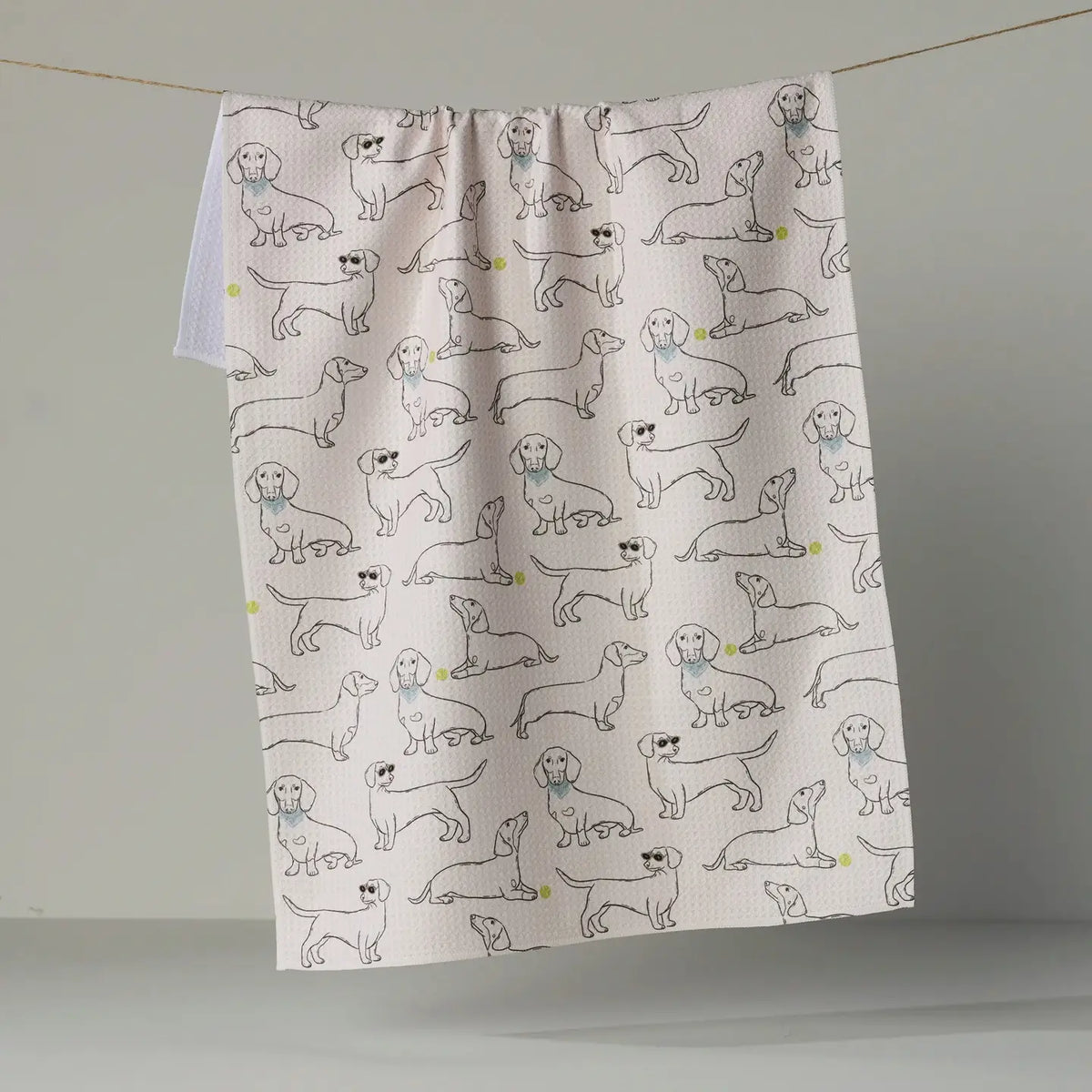 Doxie Pals Tea Towel - Storm