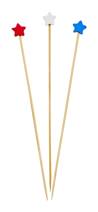 Large Party Pick, 30pk - Red White Blue Stars