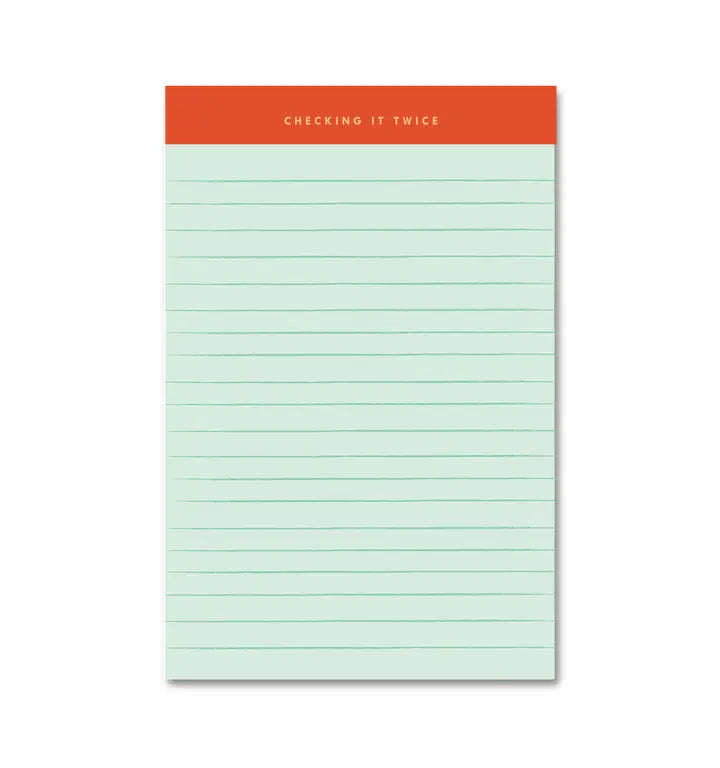 Checking It Twice Memo Notepad