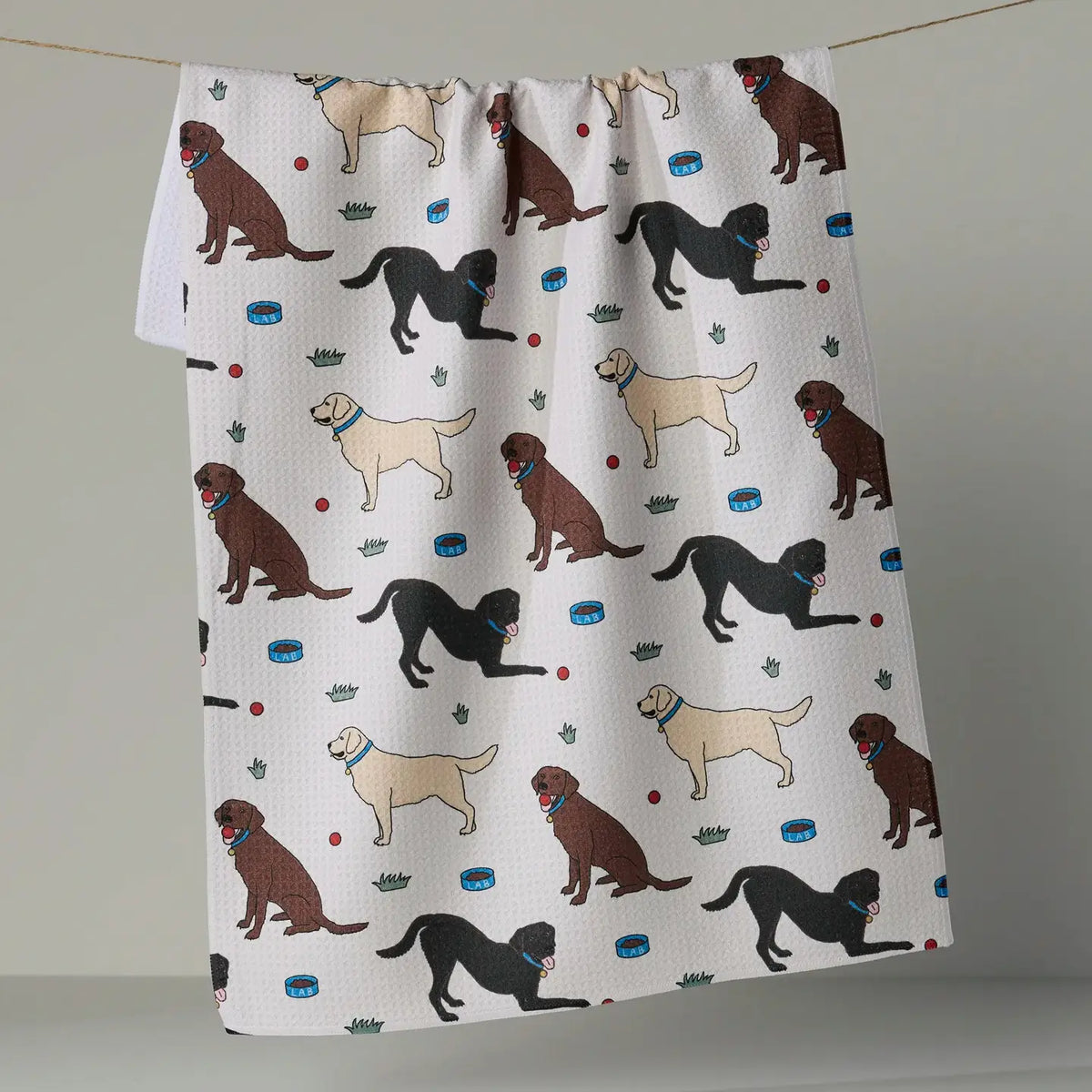 Lab Pals Tea Towel