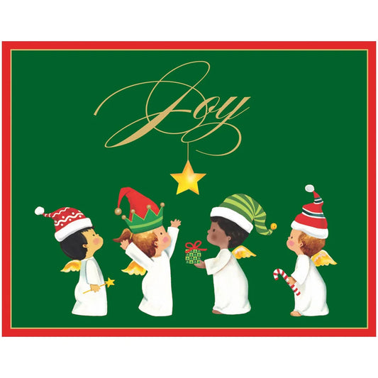 Petite Boxed Christmas Cards - Joyous Baby Angels
