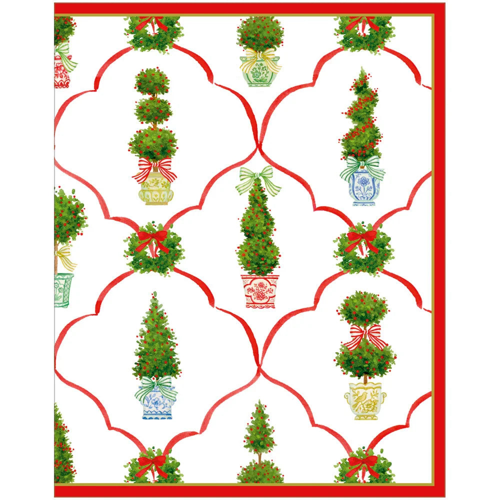 Petite Boxed Christmas Cards - Petit Jardin de Noel