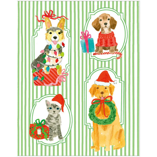 Petite Boxed Christmas Cards - Presenting Dogs