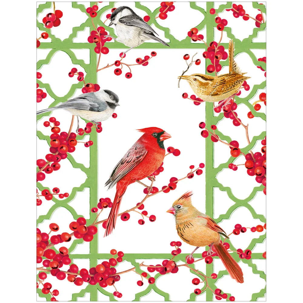 Boxed Christmas Cards - Winter Birds and Berries