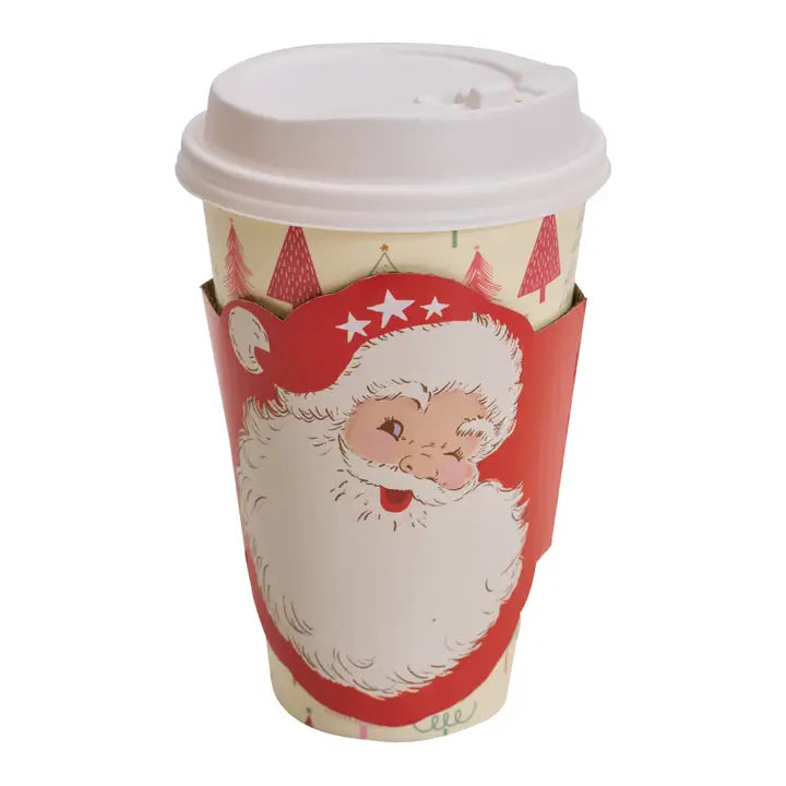 To Go Cups - Vintage Santa