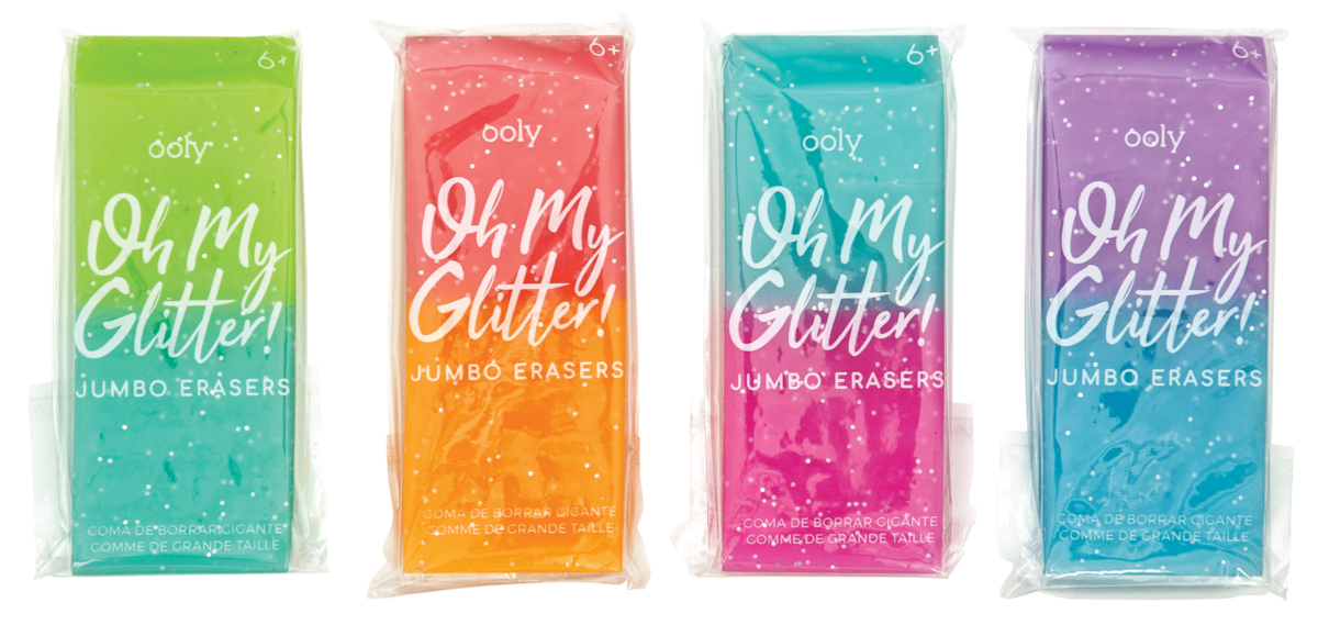Oh My Glitter! Jumbo Erasers