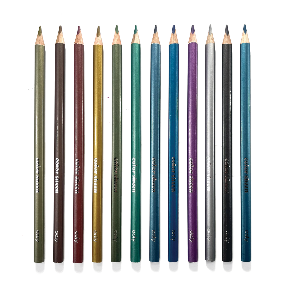 Color Sheen Metallic Colored Pencils - Set of 12