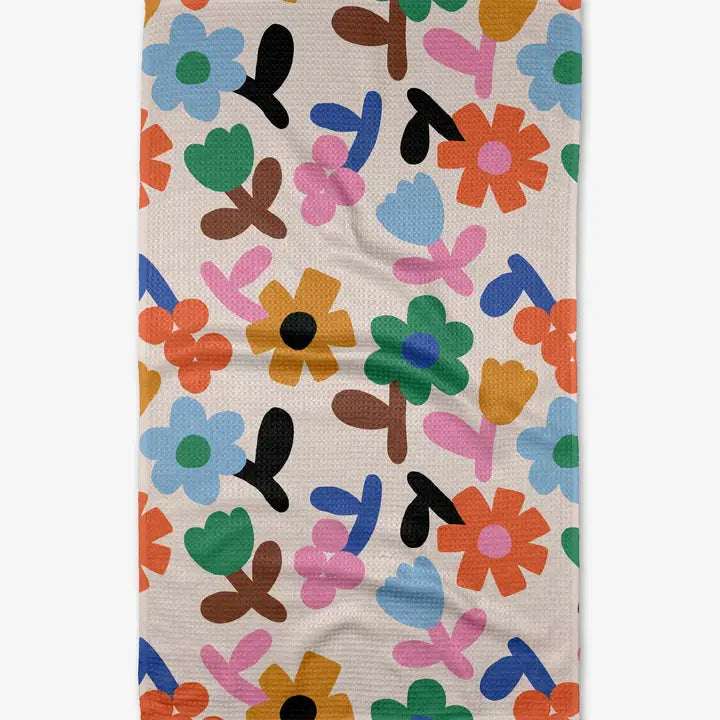 Sunny Blooms Tea Towel