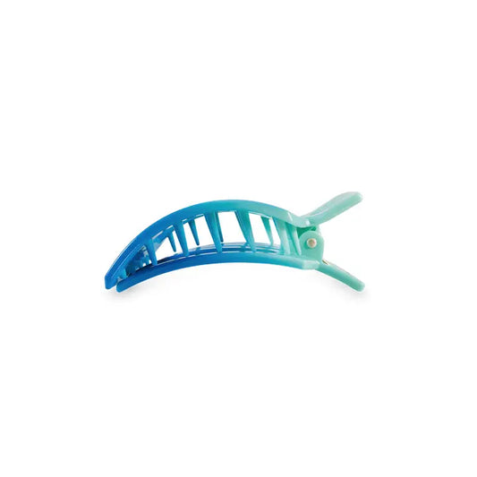 Small Square Flat Hair Clip - Poolside