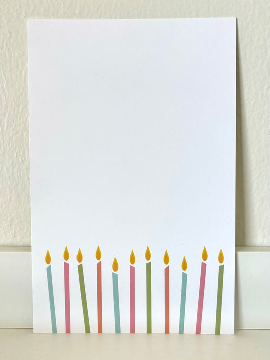 Birthday Candles Pastel Invitation - 10 ct
