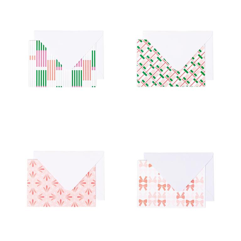 Notecard Boxed Set - Pink & Green
