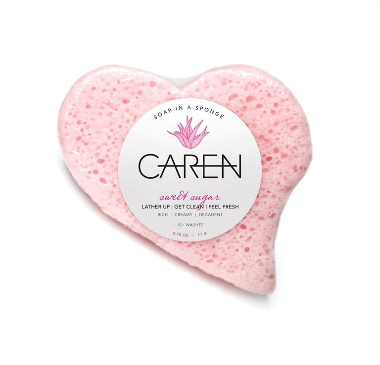 Heart Soap Sponge - Sweet Sugar Pink