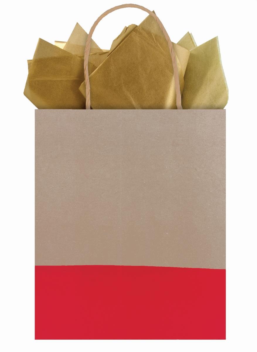 Gift Bag - Dipped Tote - Ruby Red