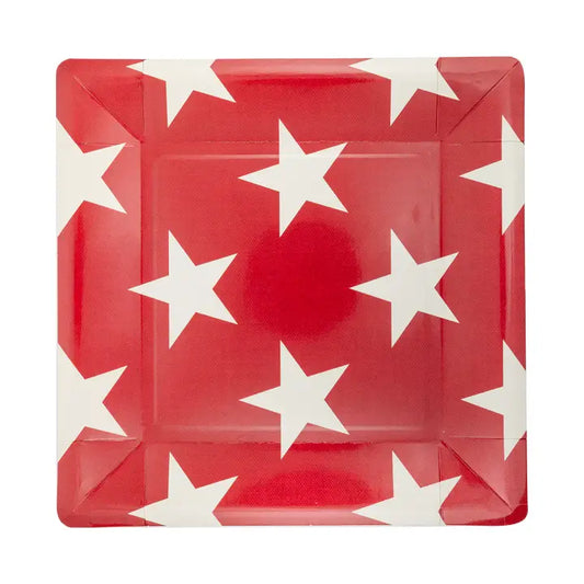 10" Plates - Hamptons Red Star