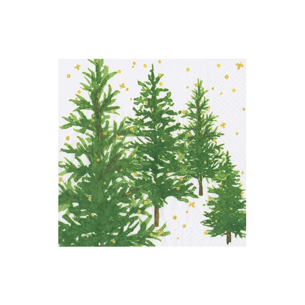 Cocktail Napkins - White Christmas