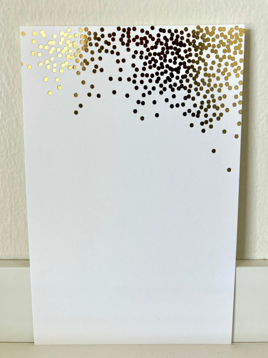 Gold Foil Confetti Dot Invitation - 10 CT