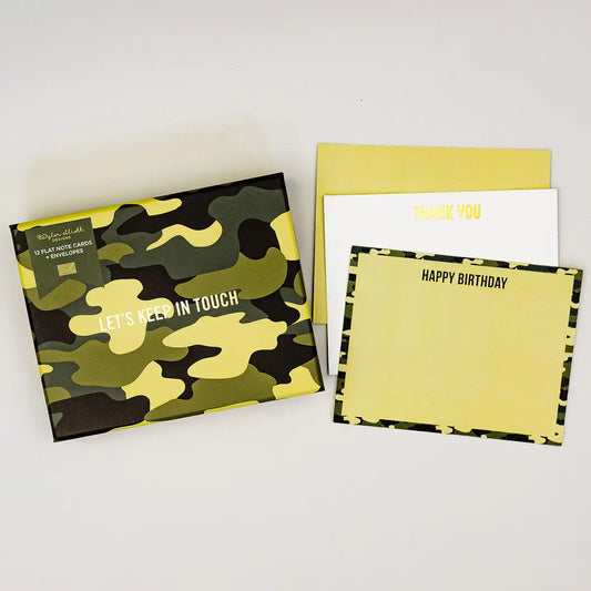 Camo/Gingham Boxed Note Cards