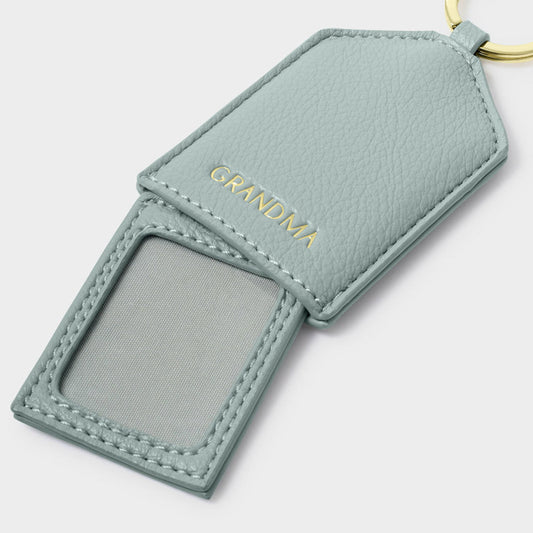 Hidden Photo Keyring - Grandma - Duck Egg