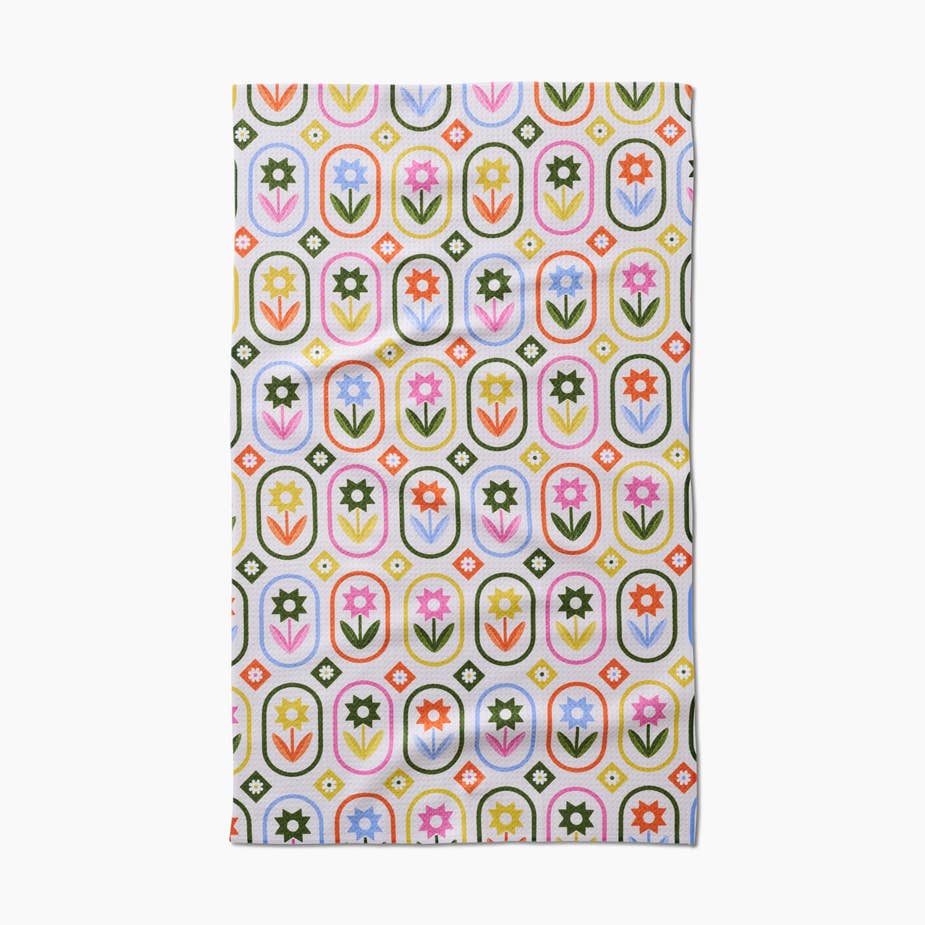 Petal Patchwork Tea Towel