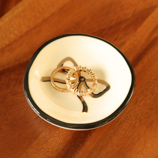 Ring Dish - Gold Bow