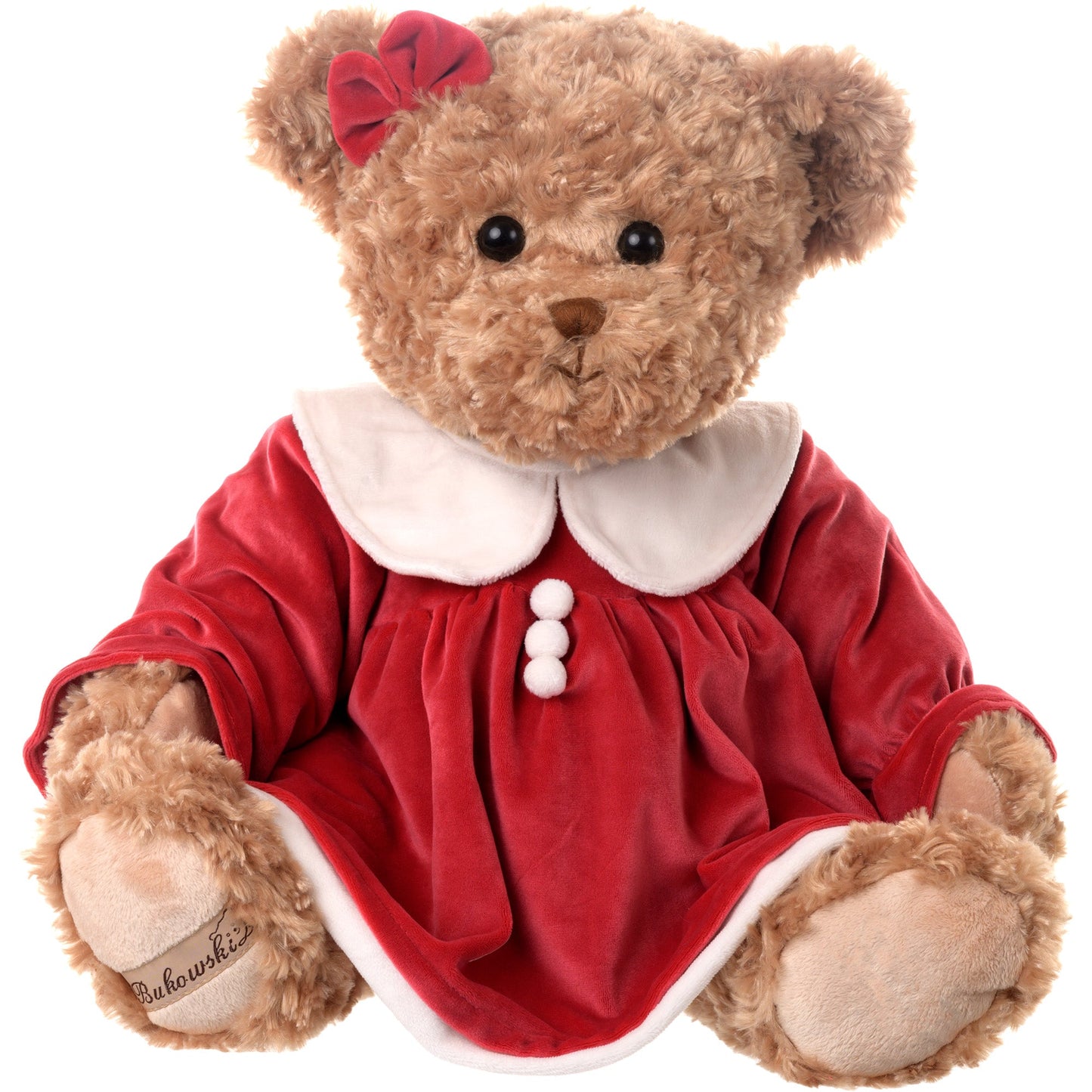 The Great Celine Bear in Red Dress