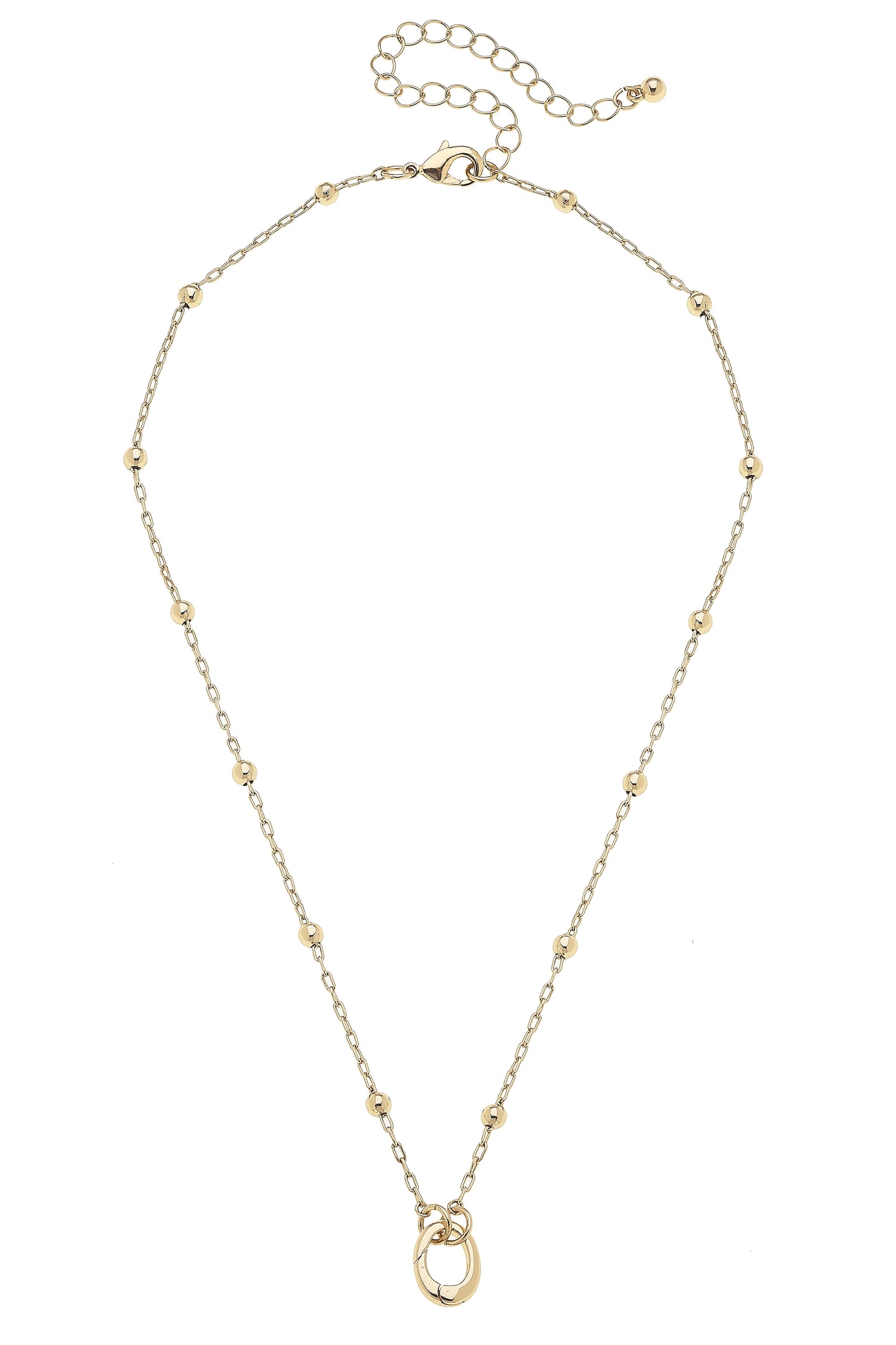 Dainty Necklace - Charm Base - Shiny Gold