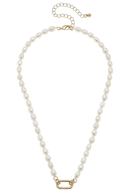 Pearl Necklace - Charm Base - Ivory