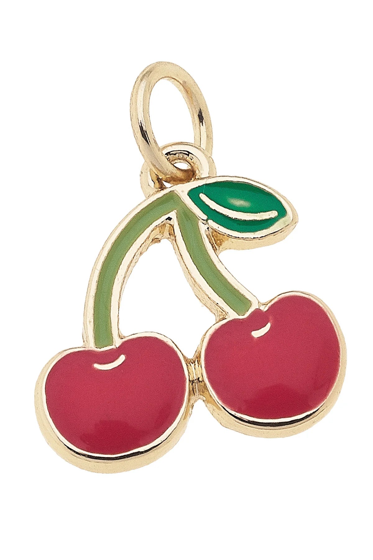 Charm - Enamel Cherries - Red & Green