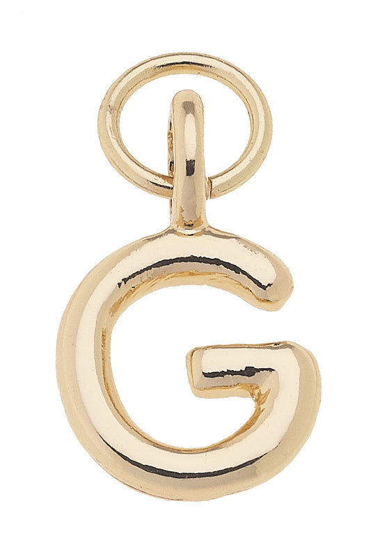 Charm - Initial "G" - Shiny Gold