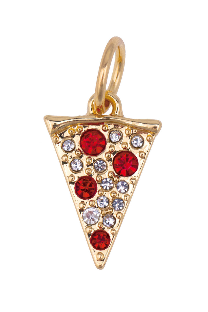 Charm - Pave Pizza Charm
