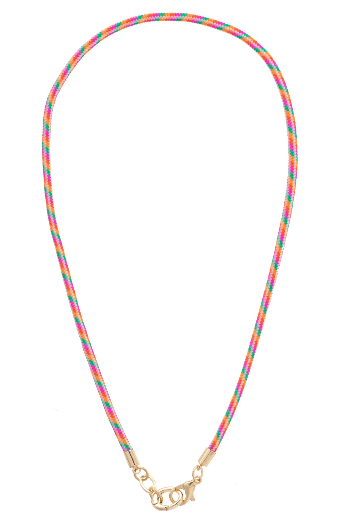Goldie Paracord Charm Necklace Base - Pink