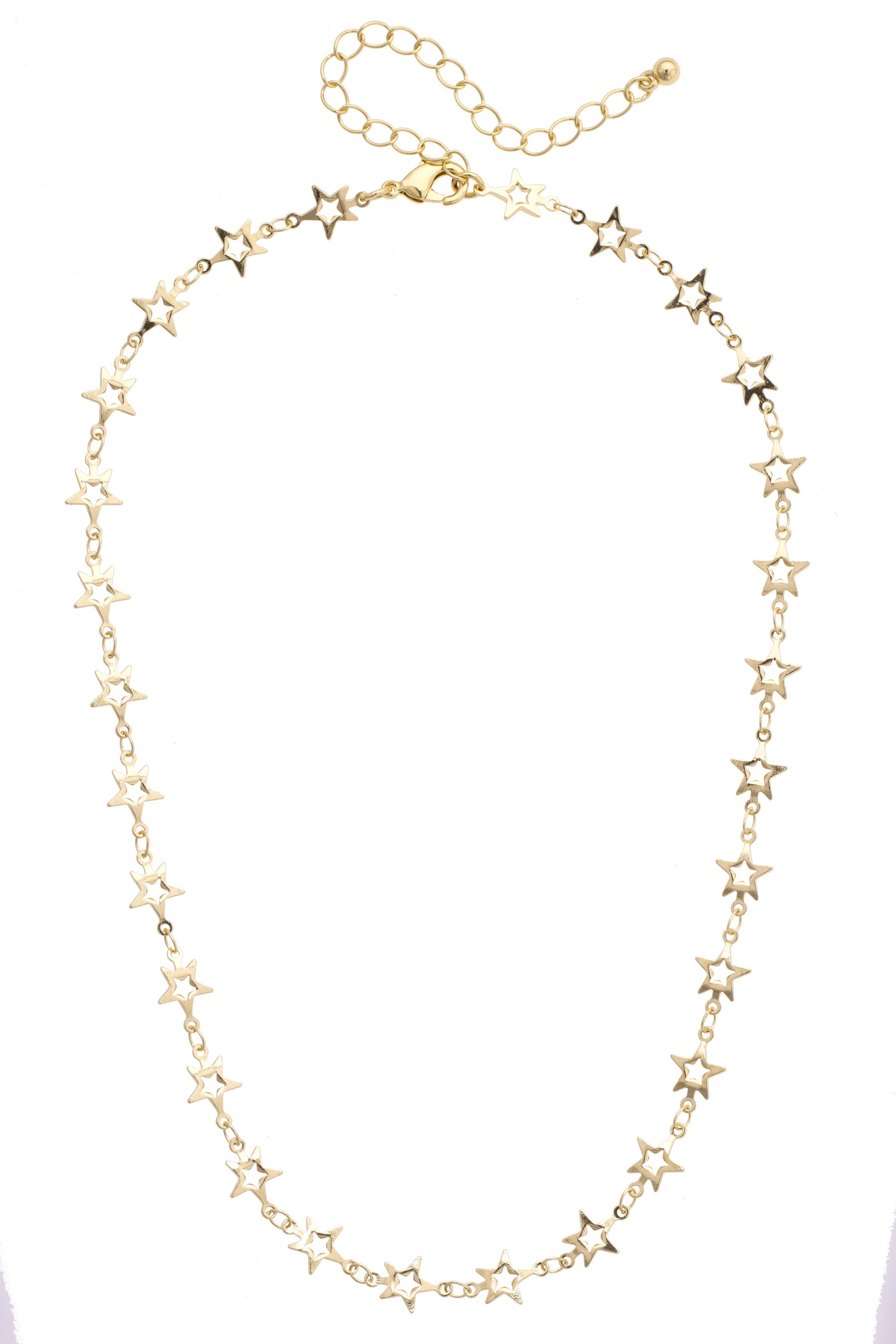 Brooke Star Linked Gold Necklace