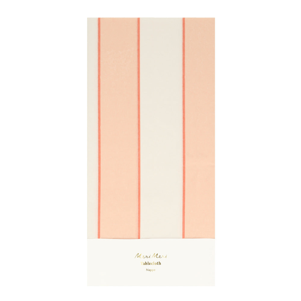 Tablecloth - Peach Striped