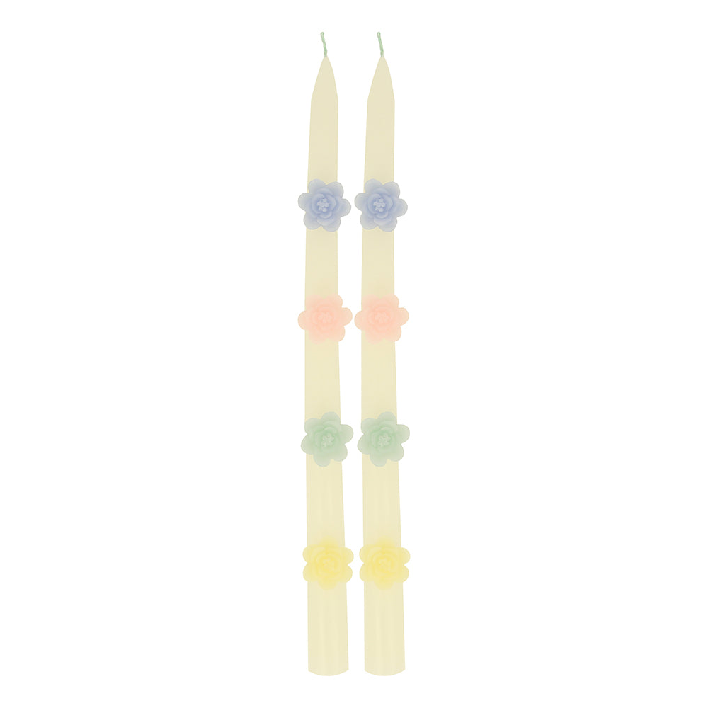 Taper Candles - Pastel Flower