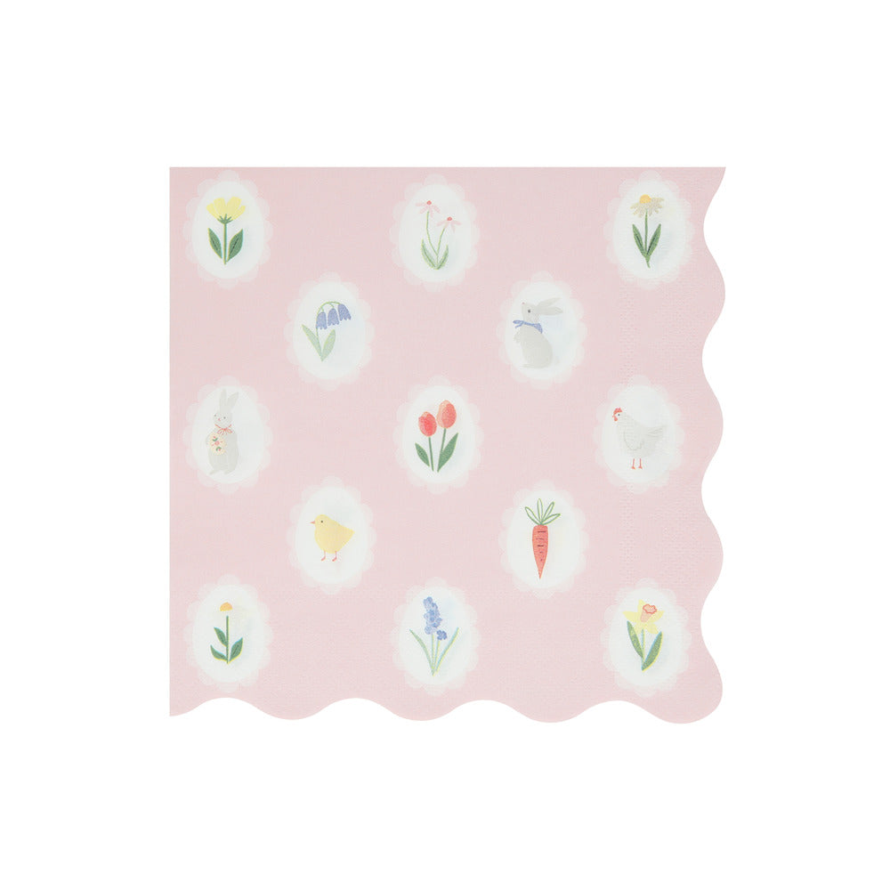 Large Napkins - Easter Cameo
