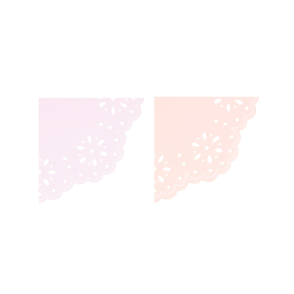 Small Napkins - Broderie Anglaise Lace Multi