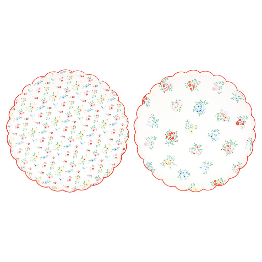 Dinner Plates - Ditsy Posy - Scalloped