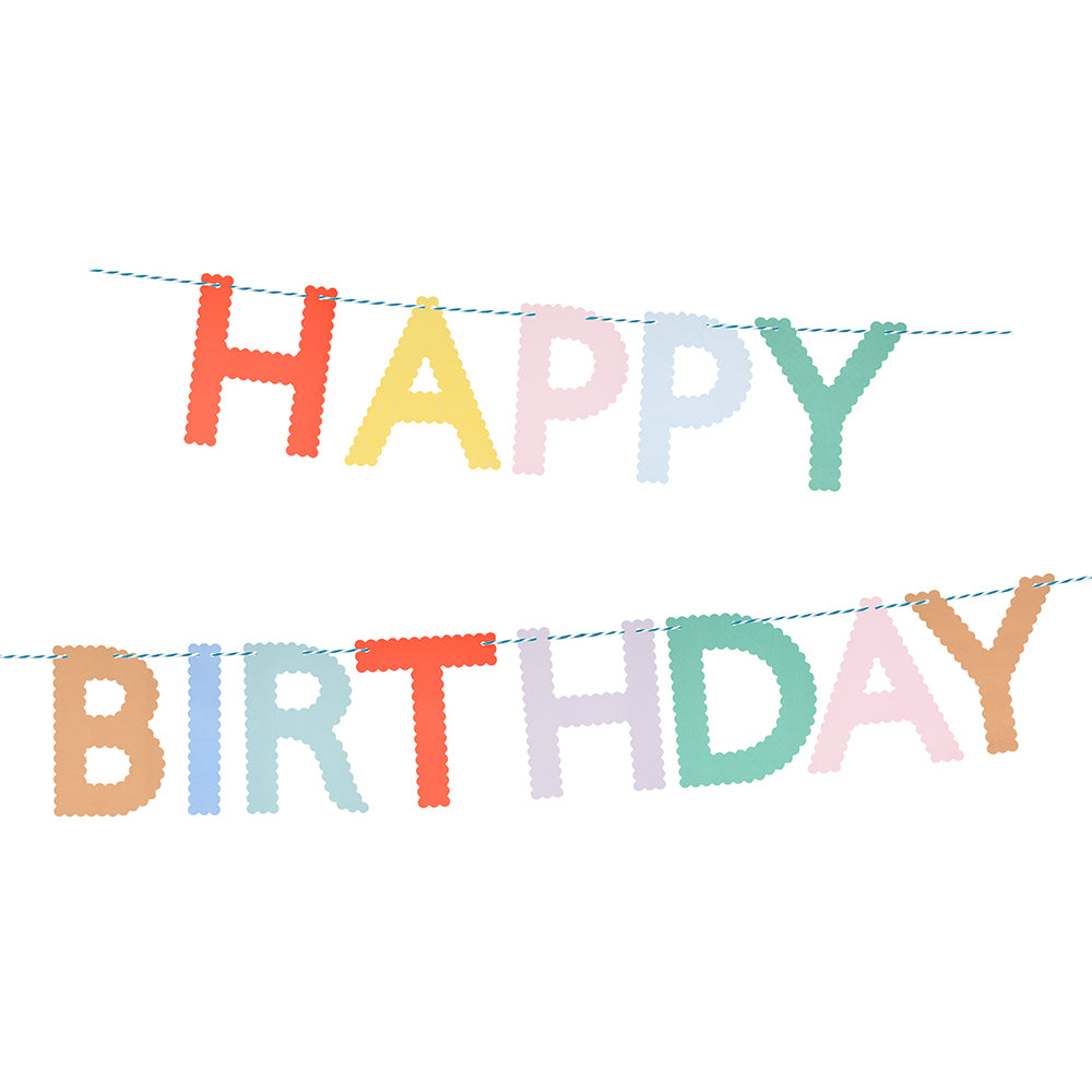 Garland - Bright Scallop Happy Birthday