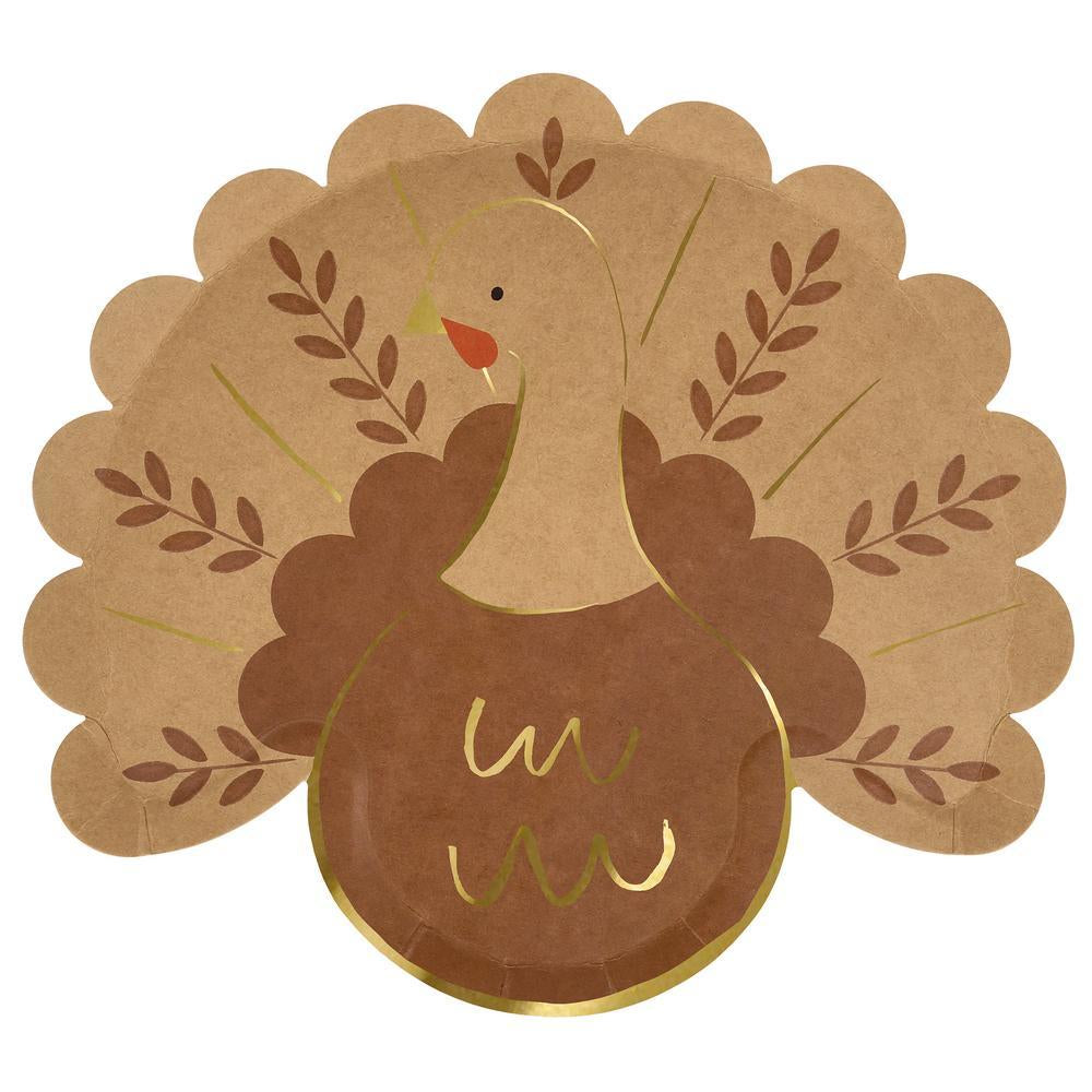 Folk Turkey Plates