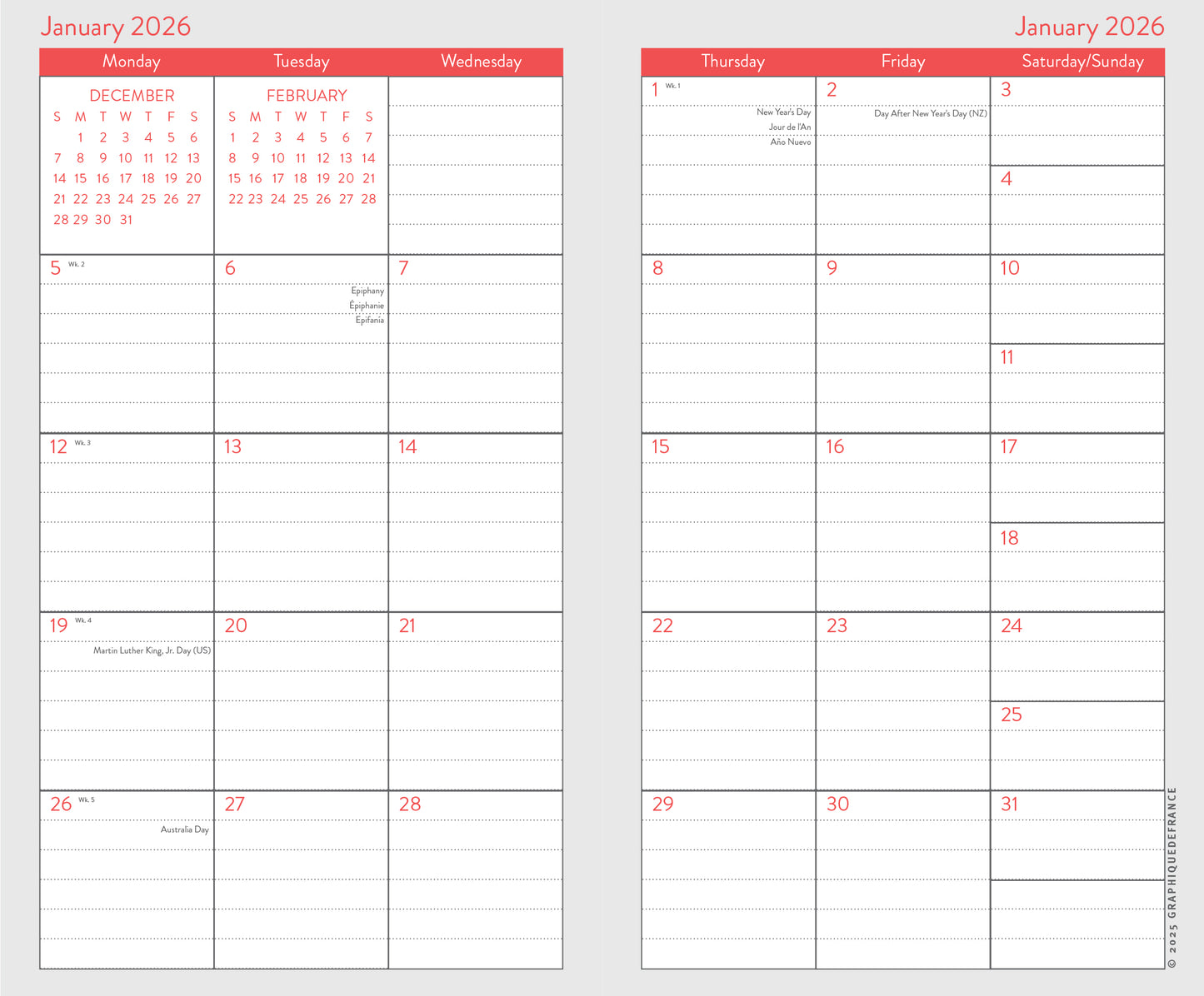 2-Year Pocket Planner - Floral