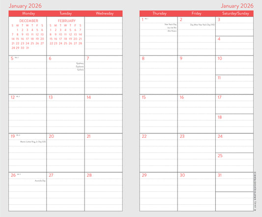 2-Year Pocket Planner - Floral