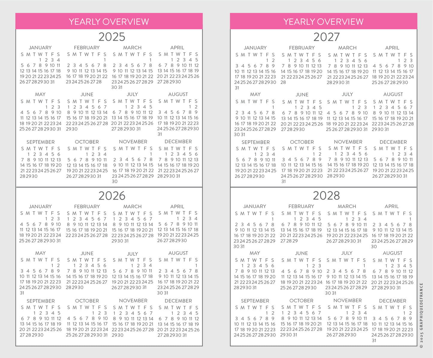 2-Year Pocket Planner - Oh So Chic