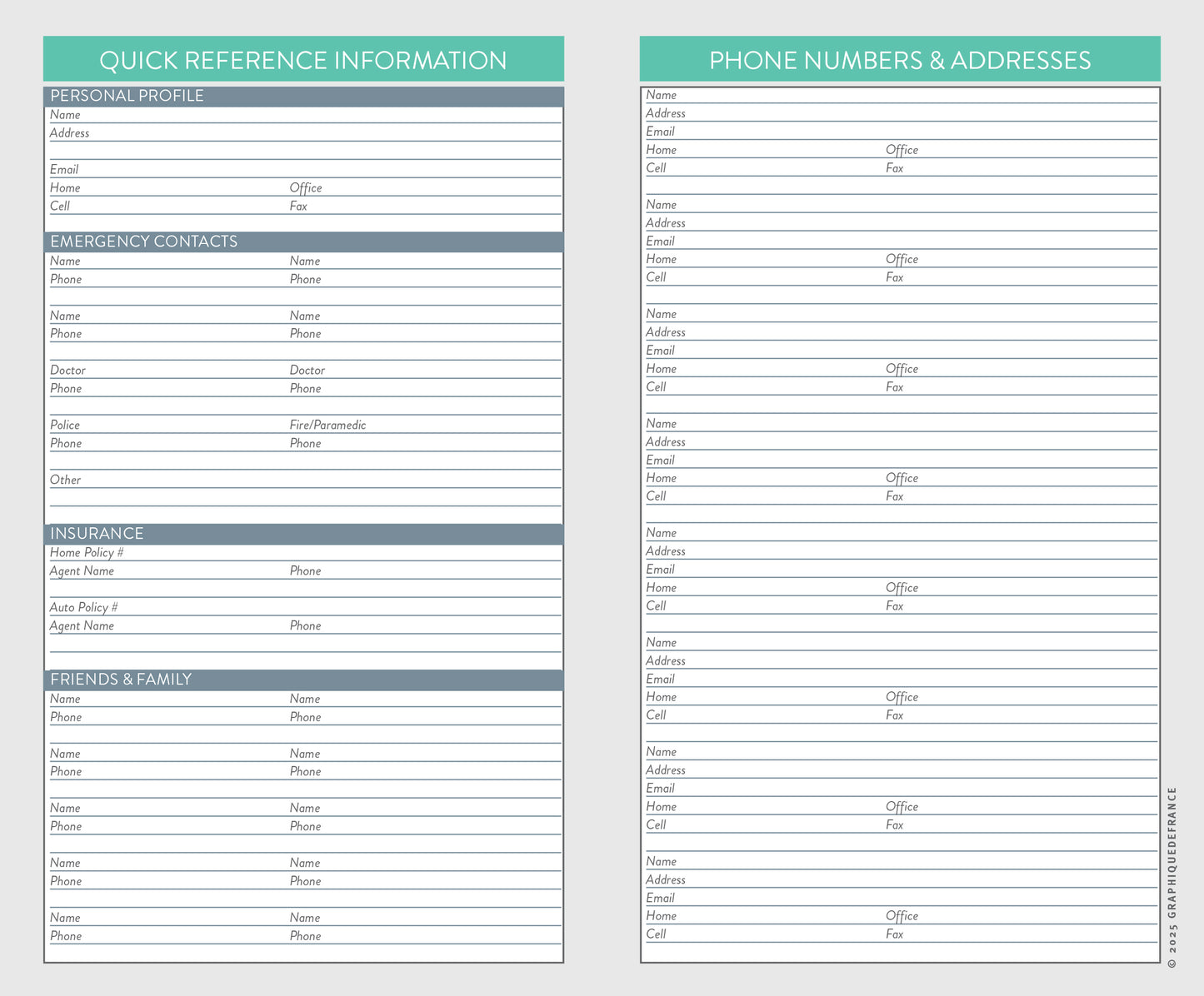 2-Year Pocket Planner - Oh So Chic