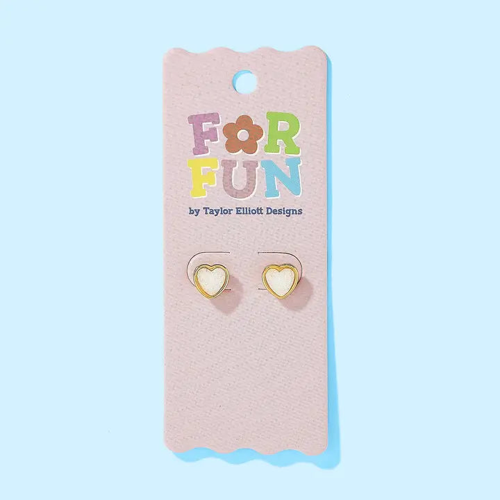 For Fun - Cammie Heart Studs