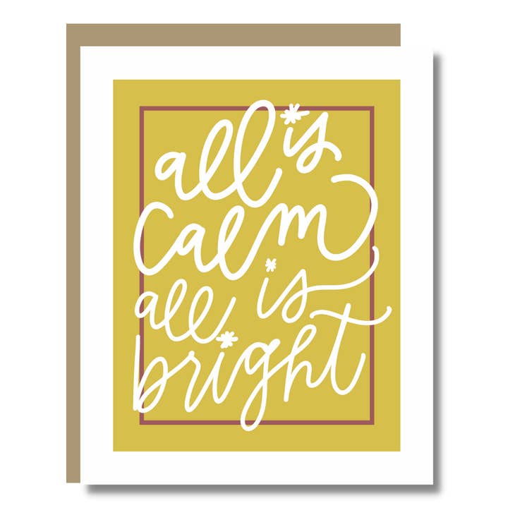 All is Calm Card