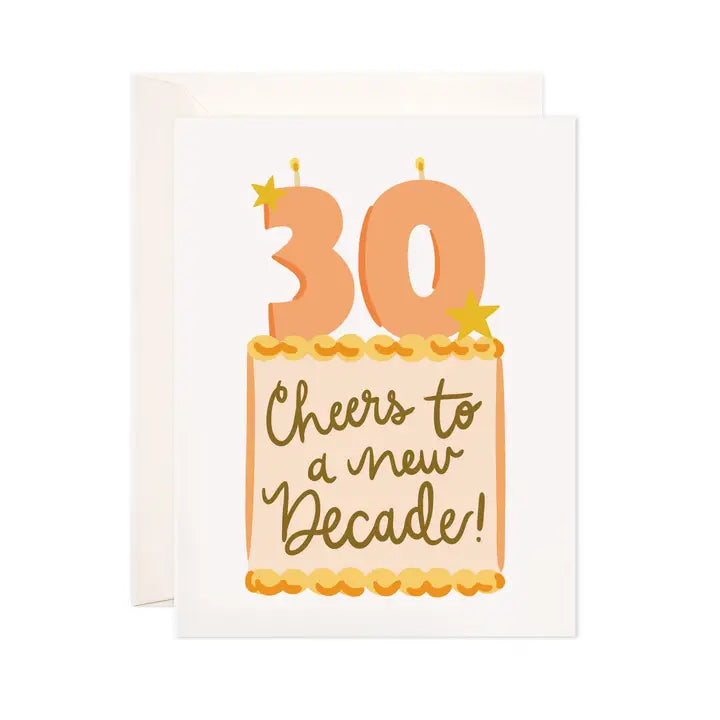 Thirty Cake Greeting Card