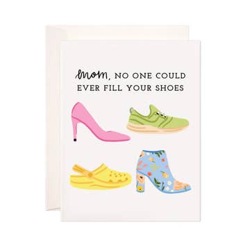 Mom's Shoes Greeting Card - Mother's Day Card