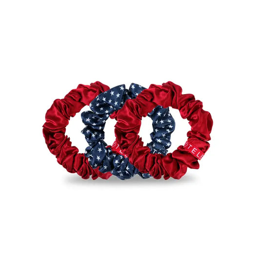 Large Silk Scrunchies - Independence Bae