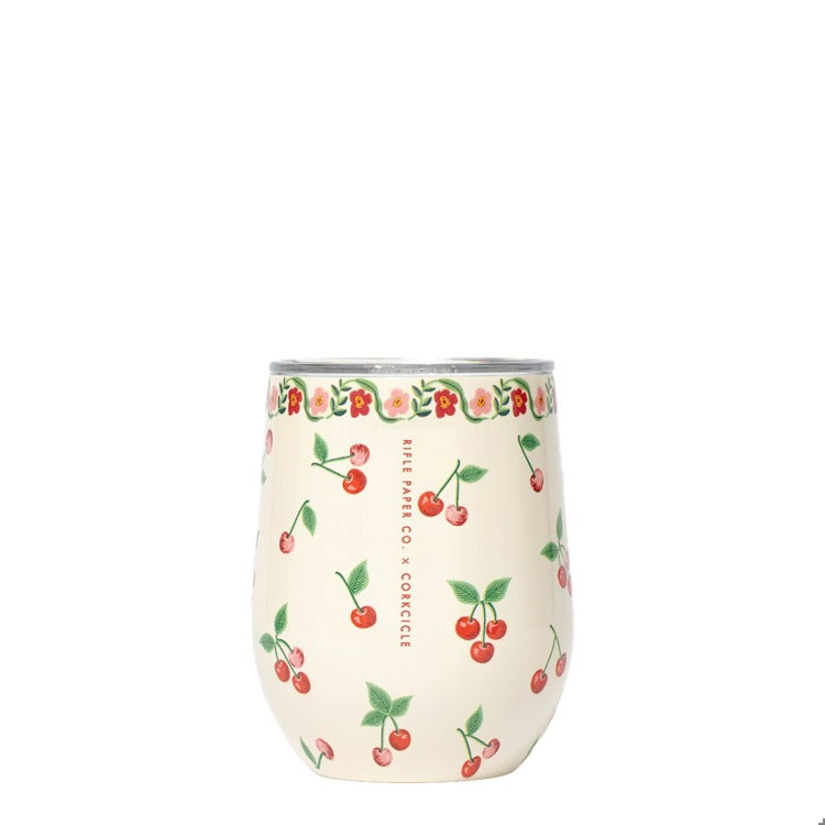 12oz Stemless - Rifle Paper Cherries